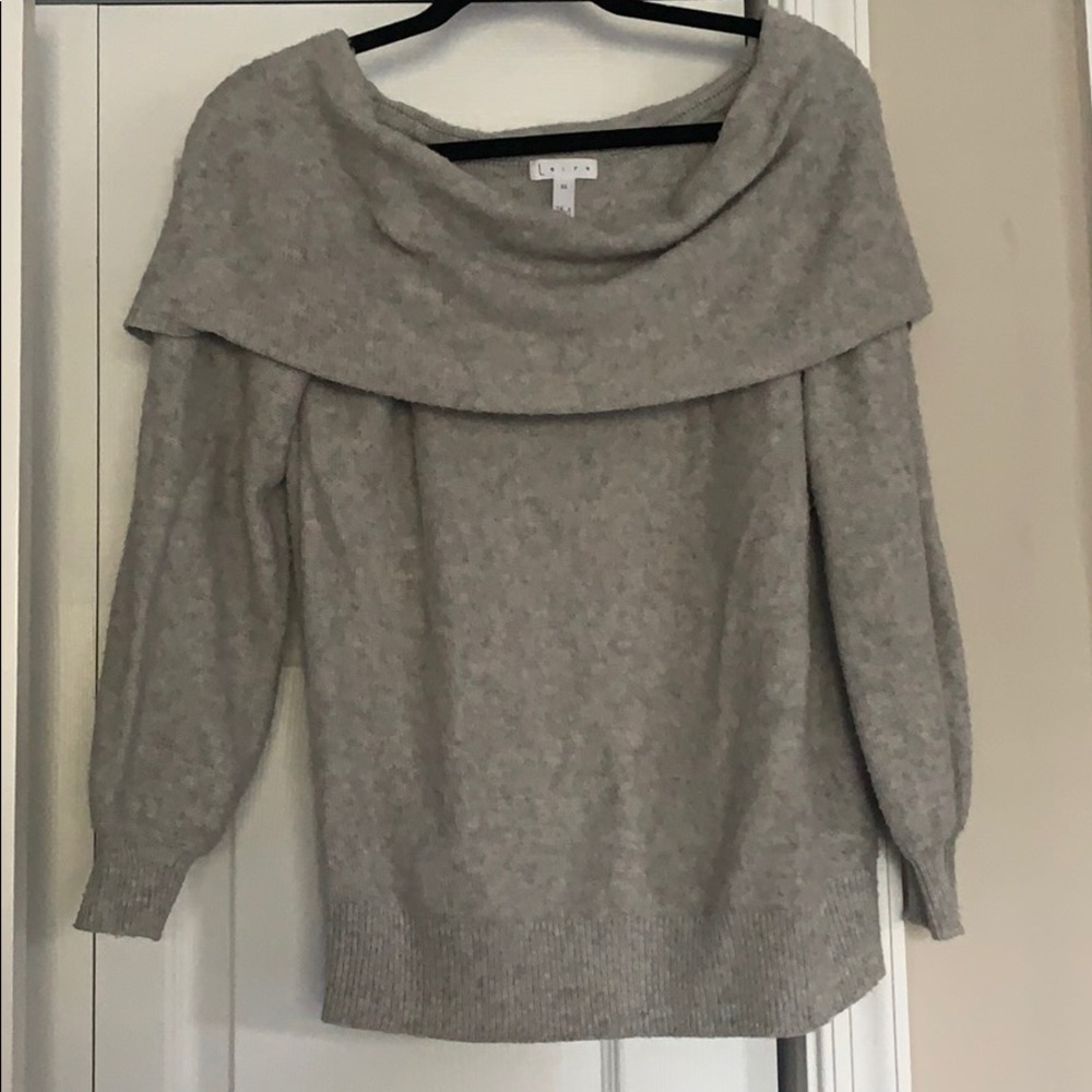 Off the shoulder sweater